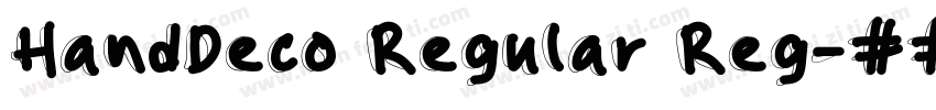 HandDeco Regular Reg字体转换